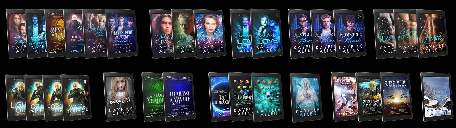 Books by Science Fiction Romance author Kayelle Allen #SciFi #Romance